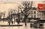 95 BEZONS Rue De Paris Et Quai De Seine Inondations 1910  Superbe - Bezons