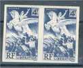 FRANCE, LIBERATION 1944, IMPERFORATED PAIR - Unclassified