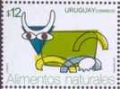 URUGUAY STAMP MNH Cattle Cow Natural Food - Hoftiere