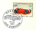 Monaco : Obl Voiture Course Automobile Racing Car Alfa Romeo - Cars