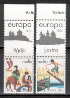 Malta / Malte 1981 Satz/set EUROPA ** - 1981