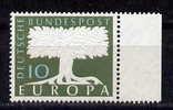 Deutschland / Germany / Allemagne 1957 Marke Mit Wasserzeichen/stamp With Watermark EUROPA ** - 1957