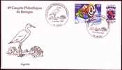 Souvenir Philatélique Du Congrés Philatélique De Bretagne à Belz. Aigrette - Storks & Long-legged Wading Birds