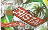 TARJETA DE CUBA DE CERVEZA  CRISTAL (BEER) - Alimentación