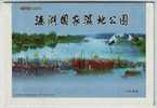 Red-crowned Crane,Boat Festival,Deer,China 2007 Zhenghu National Wetland Park Advertising Pre-stamped Letter Card - Kraanvogels En Kraanvogelachtigen