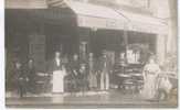 CARTE PHOTO TERRASSE DE CAFE OU??? AU DOS  BLATEVESSIERE  14..12..1929???? - Cafes