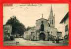 MONTLUEL 1905 MARECHAL FERRANT DEVANT EGLISE NOTRE DAME CARTE EN BON ETAT - Montluel