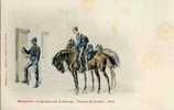 GENDARMERIE - GENDARME à CHEVAL - TENUE De ROUTE 1901 - UNIFORME - CARTE PRECURSEUR 1900 - ILLUSTRATEUR - Polizei - Gendarmerie