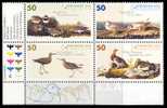 Canada (Scott No.2098a - Oiseaux / John James Audubon / Birds) [**] Bloc Inscription / Plate Block - Unused Stamps