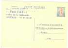 LVP4 - FRANCE EP CP SEMEUSE LIGNEE DE PIEL CARTON PAILLE - ECRITE MAIS NON VOYAGEE - REPIQUAGE COMMERCIAL AU VERSO - Cartes Postales Repiquages (avant 1995)