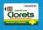 ( 1331 ) - CLORETS - Chewing-gum - 50.U - (  F 298a  ) - *** BE *** - Tirage : 15.000 Ex -- - 1992