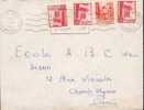 MAROC LETTRE DE 1953 FEZ POUR PARIS +FLAMME BILINGUE REBOISEZ VOS TERRES TB - Covers & Documents