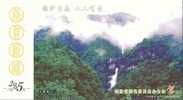 Qingyunshan  Waterfall  Pre-stamped Postcard, Postal Stationery - Other & Unclassified