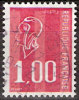 Timbre France Y&T N°1892 (01) Obl  Marianne De Béquet.  1 F.00. Rouge. Cote 0,15 € - 1971-1976 Marianne (Béquet)