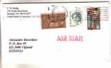 GOOD Postal Cover USA ( Kinston ) To ESTONIA 1997 - Nice Stamped: Oklahoma; Soccer; Carson - Covers & Documents