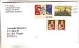 GOOD Postal Cover USA To ESTONIA 1996 - Nice Stamped: Statue Of Liberty; Smithsonian Instution; Christmas - Brieven En Documenten