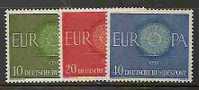 EUROPA-CEPT - GERMANY 1960 - Yvert # 210/2 - MLH - 1960