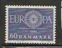 EUROPA-CEPT - DENMARK 1960 - Yvert # 394 - MLH - 1960