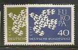 EUROPA-CEPT - GERMANY 1961 - DOVE FLYING - Yvert # 239/240 - MLH - 1961