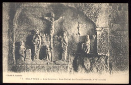 CPA Neuve 24 BRANTOME Les Grottes Bas-Relief Du Crucifiement - Brantome