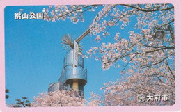 Rare Télécarte JAPON / 110-016 - Paysage - MOULIN - MILL JAPAN Phonecard - MÜHLE MOLEN MOLINO - 29 - Landschaften