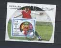 SHARJAH   BF   Oblitéré  NON DENTELE   Jo 1974     Football  Soccer Fussball Drapeaux - 1974 – Alemania Occidental