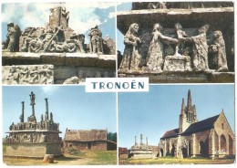 CPSM 29 SAINT-JEAN-TROLIMON - Tronoën - L´Église Et Le Calvaire - Multi-vues - 1968 - Saint-Jean-Trolimon