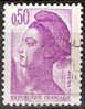 Timbre France Y&T N°2184 (01) Obl. Liberté De Gandon. 50 C. Violet. Cote 0.15 € - 1982-1990 Liberty Of Gandon