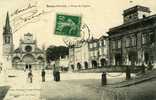 33 .  BAZAS .  PLACE DE L'EGLISE .  ABIMEE VOIR SCAN - Bazas