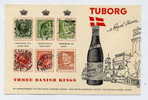 N - DANEMARK - Publicité TUBORG (1961) - Carte Avec Emplacements Pour Timbres - PARFAIT ETAT - Brieven En Documenten