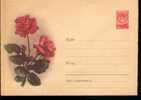 EXCELLENT Entier Postal Russe Neuf Sur Les Roses (4) - Rose