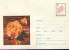 Entier Postal Roumain (3) - Rose