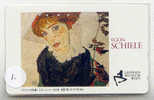 EGON SCHIELE (1) LEOPOLD MUSEUM WIEN MAHLEREI PEINTURE PAINTING Auf Telefonkarte. RARE! - Painting