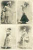 FANTAISIES:France:6 Cartes Artistes Feminines:1903.Très Rares. - Cabarets