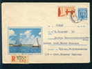 Uba Bulgaria PSE Stationery 1962 REGISTERED Black Sea YACHTING , SAILING , Stamp HOTEL / KL7 Coat Of Arms /6345 - Voile