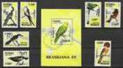 NICARAGUA 1989  OISEAUX  OISEAU DE PARADIS  PERROQUET ...OB. TB - Parrots