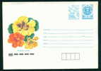 Uco+cq Bulgaria PSE Stationery 1991 Flowers LATINKA , Post Dove Mint/6375 - Covers