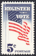 !a! USA Sc# 1249 MNH SINGLE (a1) - Register And Vote - Unused Stamps