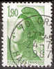 Timbre France Y&T N°2424 (01) Obl. Liberté De Gandon. 1 F. 90. Vert. Cote 0.15 € - 1982-1990 Liberty Of Gandon