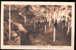 CPA Neuve 24 LAUGERIE BASSE Grotte Du Grand Roc Entrée De La Grotte ( Issue De Carnet ) - Les Eyzies