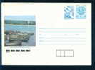 Uco+cq MINT Bulgaria PSE Stationery 1991 Primorsko Black Sea Resort PORT BOAT , HOTEL  ,post Dove PS6421 - Other (Sea)