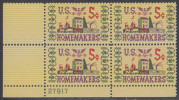 !a! USA Sc# 1253 MNH PLATEBLOCK (LL/27917) - Homemakers - Unused Stamps