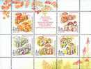 2003 RUSSIA Twin Mushrooms SHEETLET - Blocks & Sheetlets & Panes