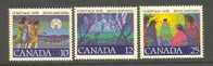 Canada        "Christmas 1977"      Set      SC# 741-43 MNH** - Usados