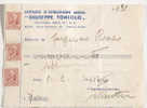 RICEVUTA PAGAMENTO Istituto Giuseppe Toniolo Con Bollo 1943 - Revenue Stamps