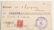 RICEVUTA PAGAMENTO Istituto Serale Della Maddalena Con Bollo 1937 - Revenue Stamps