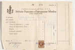 RICEVUTA PAGAMENTO Istituto Fascista Di Istruzione Media Con Bollo 1938 - Revenue Stamps