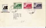 N129/- NORWEGEN -  Nordcap 1953, FDC Nach USA - Lettres & Documents