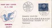 N132/ - NORWEGEN - Gesundheitsausgabe 1953, FDC Trondheim 1.6.53, Schweden - Storia Postale