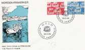 N138/- NORWEGEN -  Nordische Zusammenarbeit 1969 (Wikinger Boote)aFDC, So.-Flug - Covers & Documents